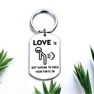 5 for 20 bundle item! Stainless steel key chain funny for husband,wife...​​​​